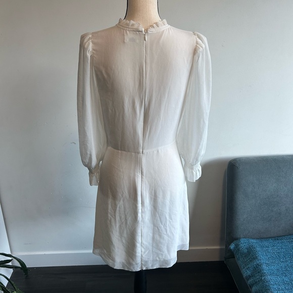 Wilfred Sheer Sleeve White Dress - Picture 4 of 5